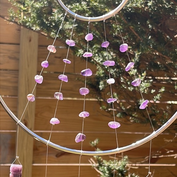 Amethyst Suncatcher Natural Crystal Healing Window Decor - Picture 6 of 8